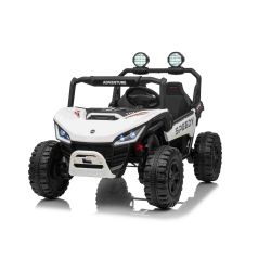 Električni autić T-REX Ride 4x4 Dvosjed 24V, bijeli, MP3 player s USB/AUX ulazom, 4x4 pogon, litijeva baterija, ovjes, daljinski upravljač, LED svjetla