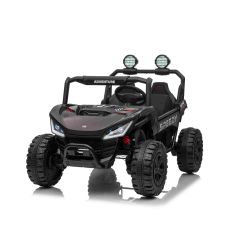 Električni autić T-REX Ride 4x4 Dvosjed 24V, crni, MP3 player s USB/AUX ulazom, 4x4 pogon, litijeva baterija, ovjes, daljinski upravljač, LED svjetla