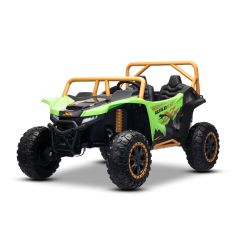 Električni buggy Arctic CAT XXL 4x4 24V, zeleni, dvosjed, mekani EVA kotači, snažni motori, litijeva baterija, MP3 player s Bluetoothom, opružna stražnja osovina, umjetna koža, originalna registracija