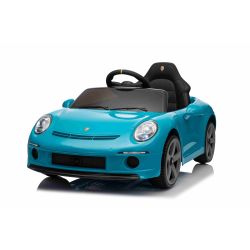 Električni autić RUF GT 12V, plavi, Otvaranje vrata, 2.4 GHz daljinski upravljač, LED svjetla sprijeda i straga, USB/Aux ulaz, litijeva baterija, 2 X 35W motor, ORIGINALNA registracijska dozvola