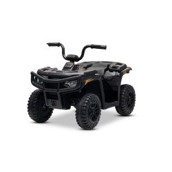 Licencirani električni quad Arctic Cat 12V sa stražnjim pogonom, crni, LED svjetla, litijeva baterija, 2 x 25W motor, originalna licenca