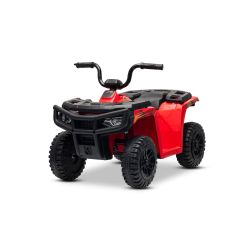 Električni quad s dozvolom Arctic Cat 12V sa stražnjim pogonom, crveni, LED svjetla, litijeva baterija, 2 x 25W motor, originalna dozvola
