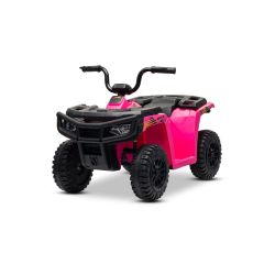 Električni quad s dozvolom Arctic Cat 12V sa stražnjim pogonom, roza, LED svjetla, litijeva baterija, 2 x 25W motor, originalna dozvola