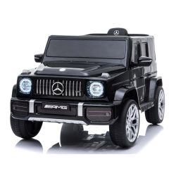 Gotovo novi dječji auto na akumulator Mercedes G, crni, originalna licenca, vrata na otvaranje, jednosjed, 2x motor, baterija 12 V, daljinsko upravljanje 2.4 GHz, stražnji ovjes, lagani start
