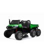 Traktor na akumulator RIDER 6X6 s pogonom na četiri kotača, 2x12V baterija, EVA mekani kotači, široko duplo sjedalo, ovjes, 2,4 GHz daljinsko upravljanje, dvosjed, MP3 player s ulazima za USB/SD, Bluetooth