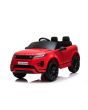 Dječji auto na akumulator Range Rover EVOQUE, jednosjed, crveni, kožno sjedalo, MP3 player s ulazom za USB/SD kartice, pogon 4x4, baterija 12V10AH, EVA kotači, stražnji ovjes, ključ s 3 položaja, 2,4 GHz Bluetooth daljinski upravljač, licencirani