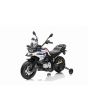 Električni motocikl BMW F850 GS, Licencirani, 12V baterija, EVA mekani kotači, 2 x 35W motor, LED svjetla, Pomoćni kotači, bijeli