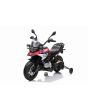 Električni motocikl BMW F850 GS, Licencirani, 12V baterija, EVA mekani kotači, 2 x 35W motor, LED svjetla, Pomoćni kotači, crveni