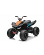 Licencirani električni četverocikl McLaren Racing MCL 12V 4X4, crni, mekani EVA kotači, DALJINSKI UPRAVLJAČ, kožno sjedalo, opružna stražnja osovina, 4 x 35W motor, LED svjetla, baterija 12V10Ah