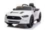  Dječji auto na akumulator Ford Mustang 24V - DRIFT verzija, bijeli, glatki DRIFT kotači, 2x775W motor, DRIFT način rada s brzinom do 13 km/h, 24V baterija, LED svjetla, prednji EVA kotači, 2,4 GHz daljinski upravljač, mekano PU sjedalo, ORIGINAL licenca