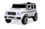 Električni autić Mercedes G, bijeli, jedno sjedalo, litijeva baterija, 2,4 GHz daljinski upravljač, 2XMOTOR, USB, SD kartica, ORIGINALNA dozvola