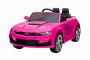 Dječji auto na akumulator Chevrolet Camaro, pink, originalna licenca, baterija 12V, vrata na otvaranje, kožno sjedalo, 2x 35W motor, LED svjetla, 2,4 Ghz daljinski upravljač, mekani EVA kotači, glatko pokretanje