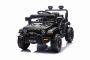 Električni autić OFFROAD NOVO s pogonom na stražnje kotače, crni, litijska baterija, visoka šasija, široko sjedalo, ovjesne osovine, 2,4 GHz daljinski upravljač, LED svjetla