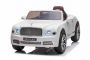  Dječji auto na akumulator Bentley Mulsanne 12V, bijeli, sjedalo od umjetne kože, daljinski upravljač 2,4 GHz, Eva kotači, USB / Aux ulaz, ovjes, 12V / 7Ah baterija, LED svjetla, mekani EVA kotači, 2 X 35W motor, ORIGINALNA licenca