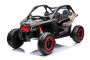 Can-am Maverick električni auto, crni, dvosjed,  stražnji ovjes, 2,4 Ghz daljinski upravljač, prijenosna baterija, 4 x 35W motora, EVA kotači, kožna sjedala, MP3 player s USB/SD ulazom, Licencirano