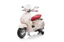 Električni motocikl Vespa 946 također sa rikverc, bijeli, sa pomoćnim kotačima, Licenca, Litijeva baterija, 2x 30W Motor, Kožno sjedalo, MP3 Player sa USB ulazom