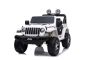 Dječji auto na akumulator JEEP Wrangler, Bijela, duplo kožno sjedalo, jednosjed, radio s Bluetooth i USB ulazom, 4x4 pogon, Litijeva baterija, EVA kotači, ovjes osovina, 2.4 GHz daljinsko upravljanje, licencirani
