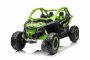 Can-am Maverick električni auto, zelena, dvosjed, prednji ovjes, 2,4 Ghz daljinski upravljač, prijenosna baterija, 4 x 35W motora, EVA kotači, kožna sjedala, MP3 player s USB/SD ulazom, Licencirano