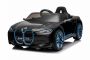 BMW i4 električni auto, crni, 2.4 GHz daljinski upravljač, USB / AUX / Bluetooth veza, ovjes, 12V baterija, LED svjetla, 2 X MOTOR, ORIGINALNA licenca