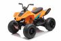 Licencirani električni četverocikl McLaren Racing MCL 12V 4X4, narančasti, mekani EVA kotači, DALJINSKI UPRAVLJAČ, kožno sjedalo, opružna stražnja osovina, 4 x 35W motor, LED svjetla, baterija 12V10Ah