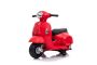 Električni motocikl Vespa GTS, crveni, sa pomoćnim kotačima, Licenca, Baterija 6V, Kožno sjedište, Motor 30W