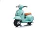 Električni motocikl Vespa GTS, tirkizna, sa pomoćnim kotačima, Licenca, Baterija 6V, Kožno sjedište, Motor 30W