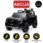 Električni autić FORD Ranger 12V, crna, Kožno sjedalo, 2,4 GHz daljinski upravljač, Bluetooth / USB ulaz, Ovjes, 12V baterija, Plastični kotači, 2 X 30W MOTOR, ORIGINALNA licenca
