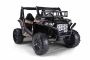 Dječji auto na akumulator UTV 24V, Crna, dvosjed, 2 x 200 W motor, Litijeva baterija, EVA kotači, ovjes osovine, električna kočnica, tapecirano sjedalo, 2.4 GHz daljinski upravljač, USB, AUX