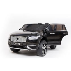Dječji auto na akumulator Volvo XC90, crni, dvostruko kožno sjedalo, paljenje na ključ, MP3 player s USB ulazom, vrata i hauba na otvaranje, 12V10Ah baterija, EVA kotači, ovjesi osovina, 2.4 GHz daljinsko upravljanje, licenciran