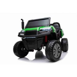 Traktor na akumulator RIDER 4X4 s pogonom na četiri kotača, 2x12V baterija, EVA mekani kotači, široko duplo sjedalo, ovjes, 2,4 GHz daljinsko upravljanje, dvosjed, MP3 player s ulazima za USB/SD, Bluetooth