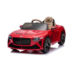 Elektrické autíčko Bentley Bacalar 12V, červené, Dvere otvárajúce sa nahor, 2.4 GHz diaľkové ovládanie, LED svetlá, USB/Aux Vstup, Odpruženie, Lítiová batéria, 2 X 25W motor, ORIGINÁL licencia