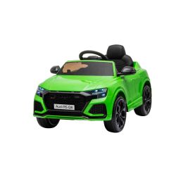 Dječji auto na akumulator Audi RSQ8, zeleni, licencirani, USB ulaz, kožno sjedalo, 2x 35W motor, 12V/7Ah baterija, 2,4 Ghz daljinski upravljač, mekani EVA kotači, LED svjetla, lagani start, ORIGINALNA licenca