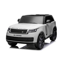 Električni automobil Range Rover Model 2023, dvosjed, Bijela, kožna sjedala, radio s USB ulazom, stražnji pogon s ovjesom, baterija 12V7AH, EVA kotači, ključ za pokretanje u tri položaja, daljinski upravljač 2,4 GHz, licenciran