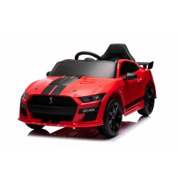 Ford Shelby Mustang GT 500 Cobra električni auto, crveni, 2,4 GHz daljinski upravljač, USB ulaz, LED svjetla, 2 x 30W motor, ORIGINALNA dozvola