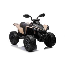 Can-am Renegade električni quad, kaki, jednosjed, prednji i stražnji ovjes, LED svjetla, 12V baterija, 2 x 35W motori, mekani EVA kotači, MP3 player s USB/AUX ulazom, Licencirano