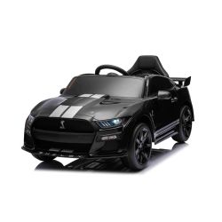 Ford Shelby Mustang GT 500 Cobra električni auto, crni, 2,4 GHz daljinski upravljač, USB ulaz, LED svjetla, 2 x 30W motor, ORIGINALNA dozvola