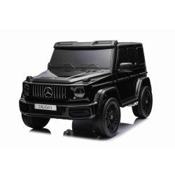Električni automobil Mercedes-Benz G63 AMG 4x4² Dvosjed 12V, crni, MP3 Player sa USB/AUX ulazom, 4x4 pogon, Baterija 12V14Ah, EVA felge sa ovjesom, Kožna sjedala, Daljinski upravljač, Licenca