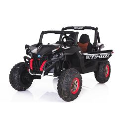 Dječji auto na akumulator NEW RSX buggy 24V crni - 2.4Ghz, 4 X MOTOR, daljinsko upravljanje, dvosjed, paljenje na ključ, mekani EVA kotači, USB, SD kartica