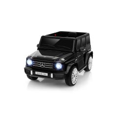 Elektrické autíčko Mercedes G, čierne, EVA kolesá, Jednomiestné sedadlo, Lítiová batéria, 2,4 GHz DO, 2XMOTOR, USB, SD karta, ORGINAL licencia