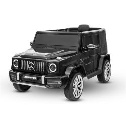 Električni autić Mercedes G63 12V, crni, jedno sjedalo, litijeva baterija, 2,4 GHz daljinski upravljač, 2XMOTOR, USB, SD kartica, ORIGINALNA dozvola