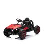 Električni karting SPORT-KART 24V, crveni, EVA kotači, kožno sjedalo, 2 x 50W motor, 24V baterija, masivna metalna konstrukcija