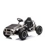 Električni karting SPORT-KART 24V, crni, EVA kotači, kožno sjedalo, 2 x 50W motor, 24V baterija, masivna metalna konstrukcija