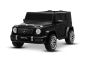 Električni autić Mercedes-Benz G63 AMG 4x4 Dvosjed 24V, crni, MP3 player s USB/AUX i Bluetooth priključkom, 4x4 pogon, litijeva baterija, EVA kotači s ovjesom, umjetna koža, daljinski upravljač, licencirani