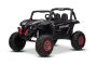 Električni autić NOVI RSX 24V, Crni, 4x4 pogon, Litijeva baterija, EVA kotači, Ovjesne osovine, Dvosjed od umjetne kože, Daljinski upravljač, MP3 player s USB/AUX ulazom